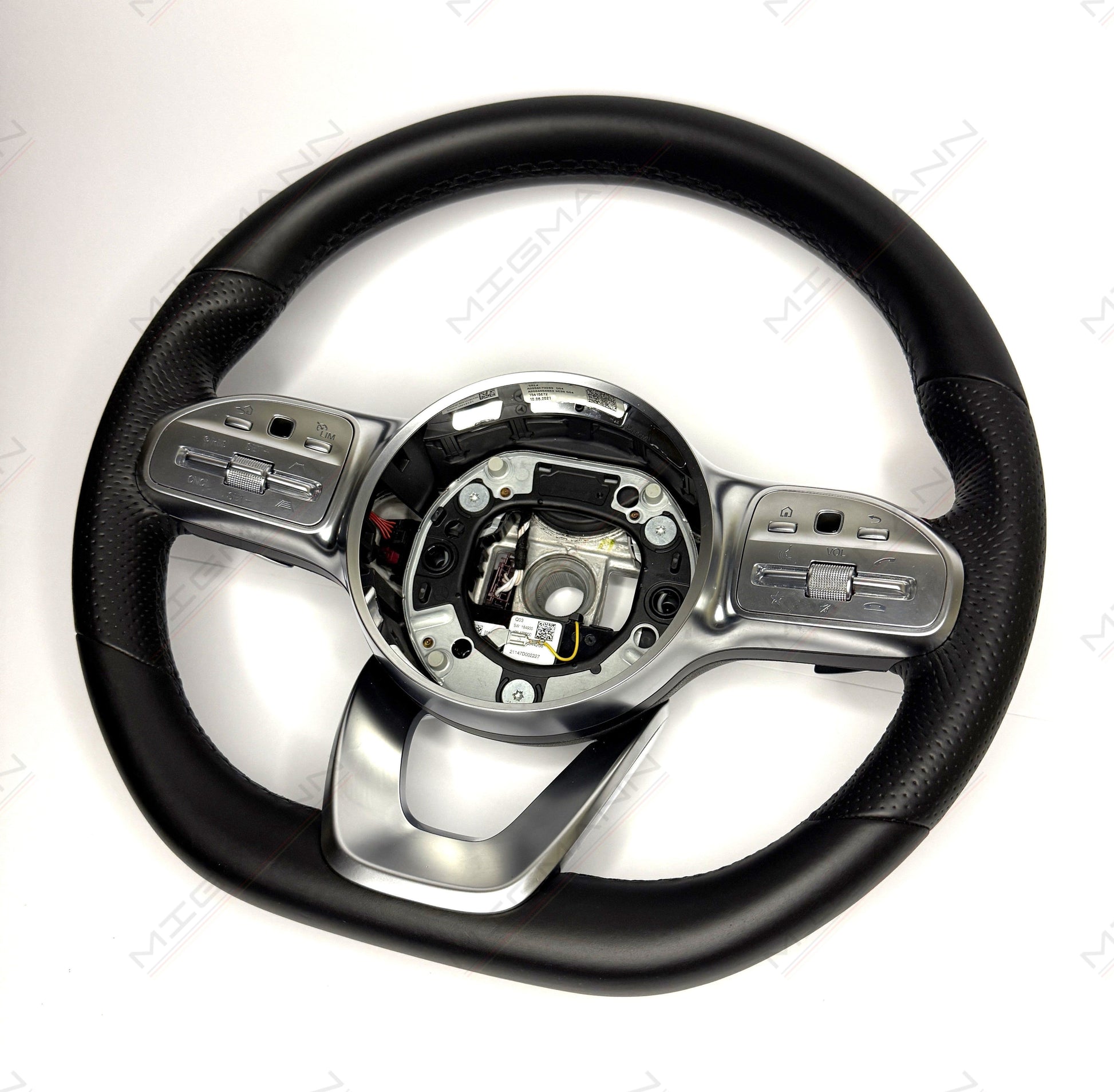 OEM Mercedes-Benz leather steering wheel A0004608402 no airbag used good condition