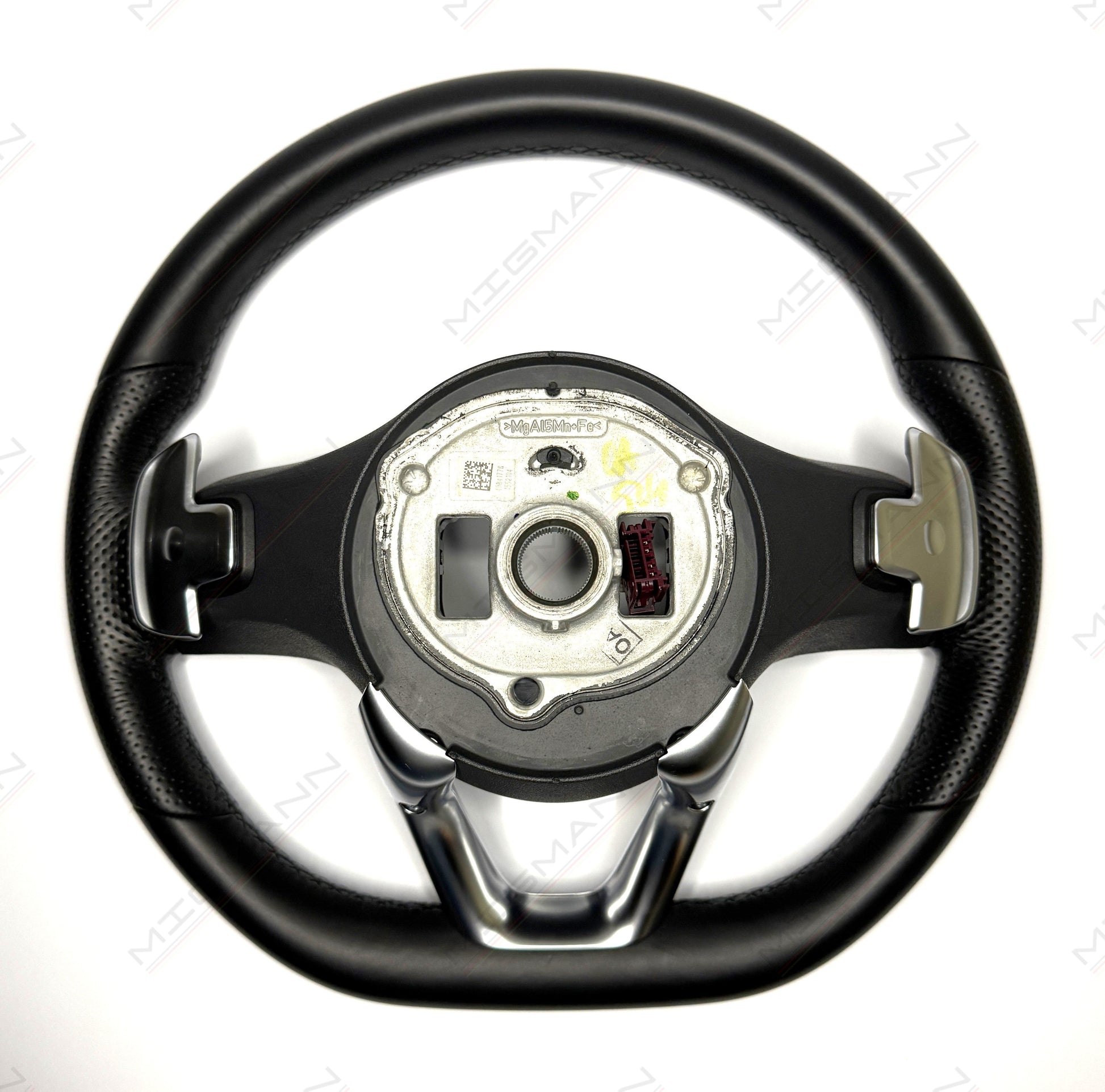 Rear mounting view of Mercedes steering wheel A0004608402 no airbag included