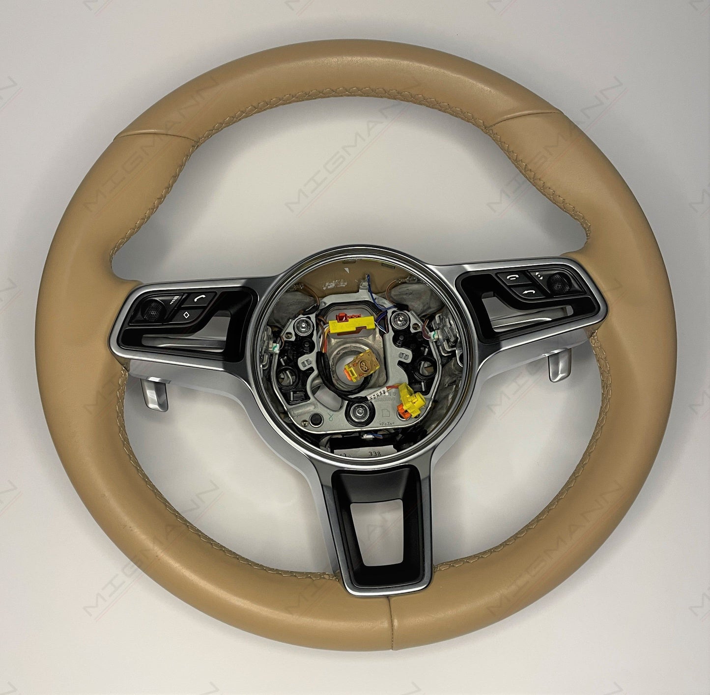 Porsche Luxor Beige Steering Wheel