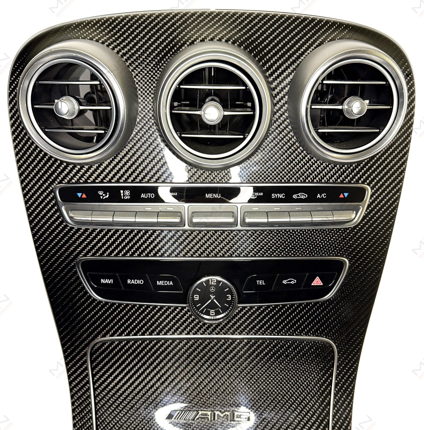 Mercedes-Benz C-Class AMG Carbon Fiber Center Console Set
