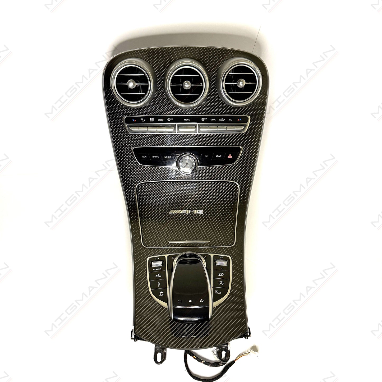 Mercedes-Benz C-Class AMG Carbon Fiber Center Console Set