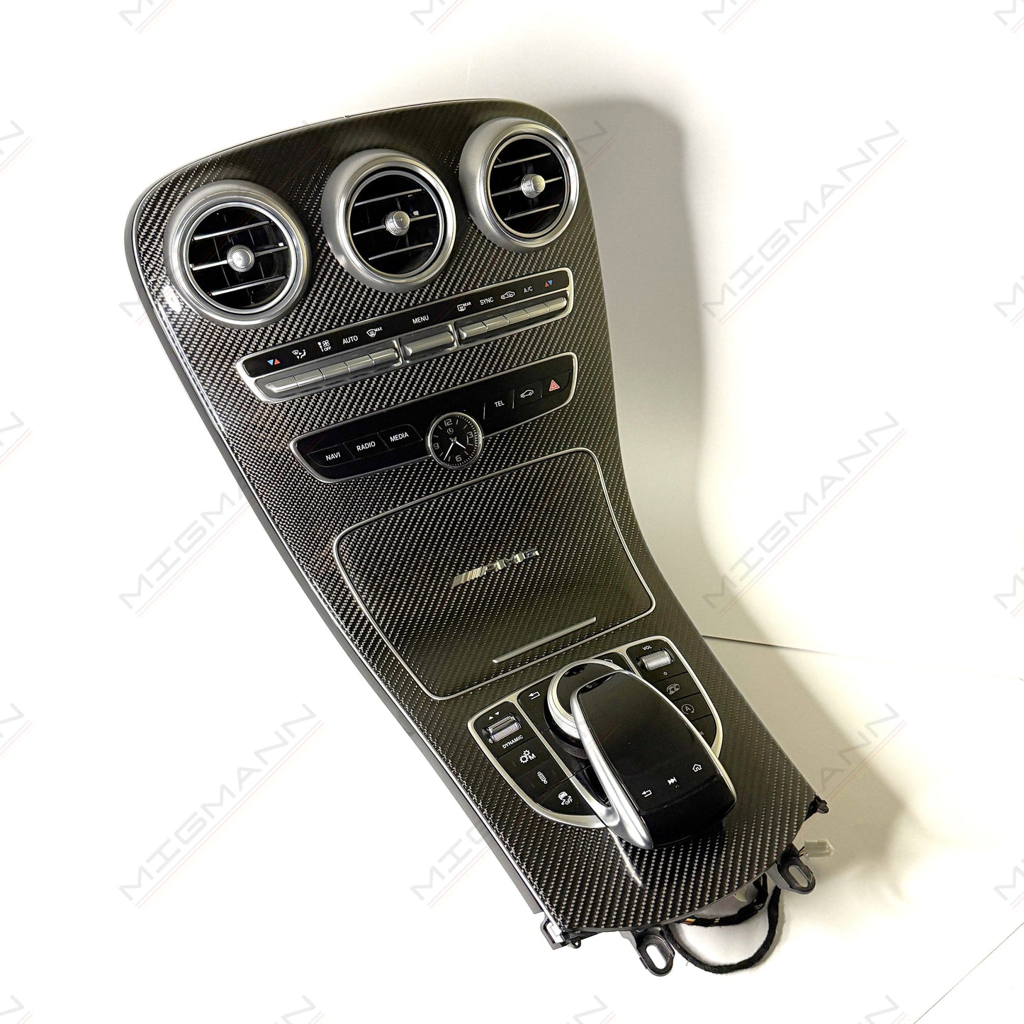 Mercedes-Benz C-Class AMG Carbon Fiber Center Console Set