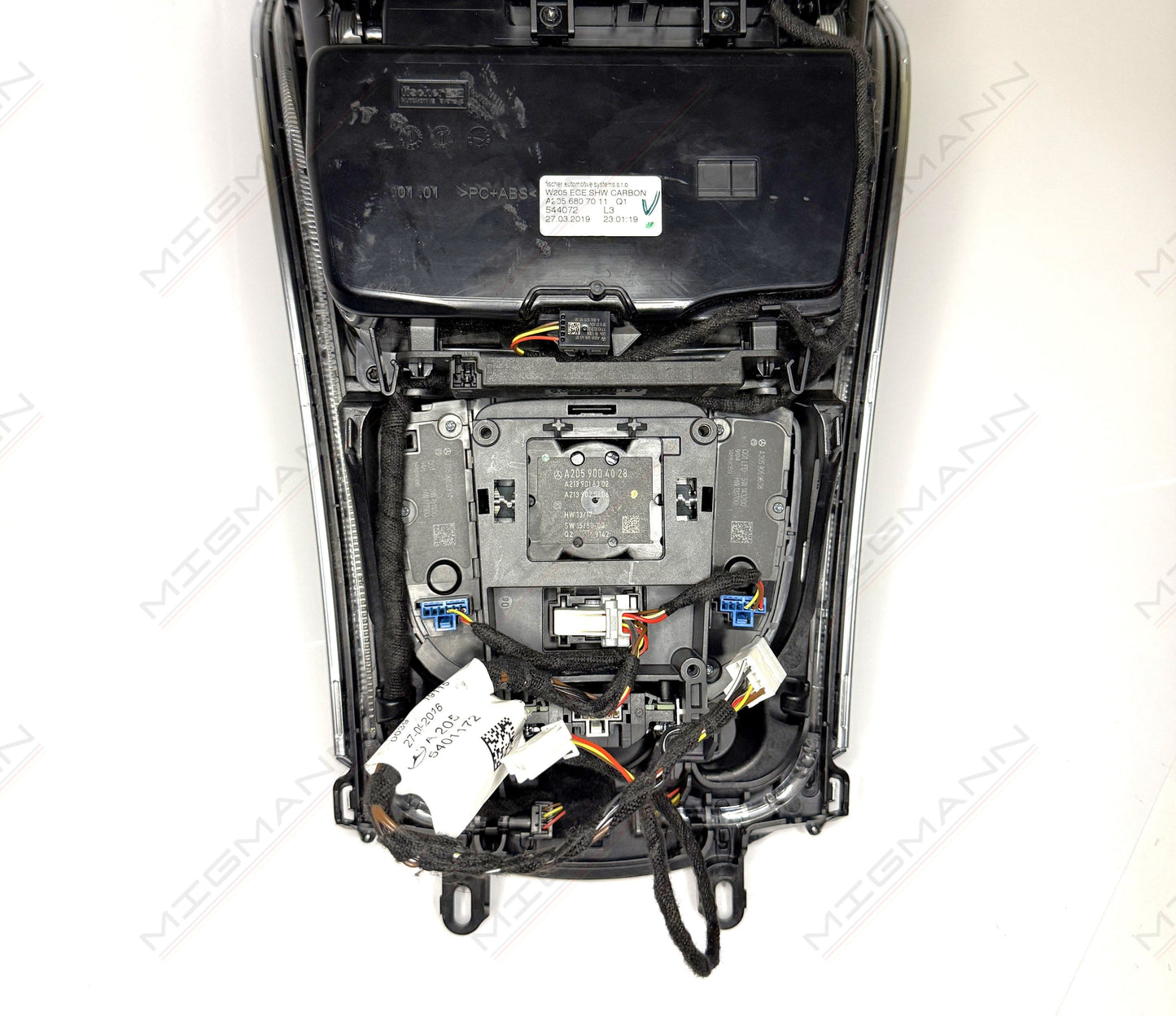 Mercedes-Benz C-Class AMG Carbon Fiber Center Console Set