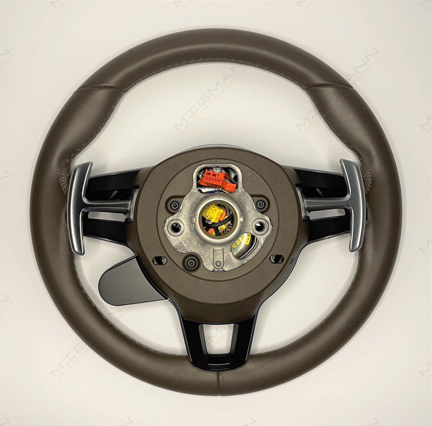 Porsche Steering Wheel with Chrono Controller (Saddle Brown)