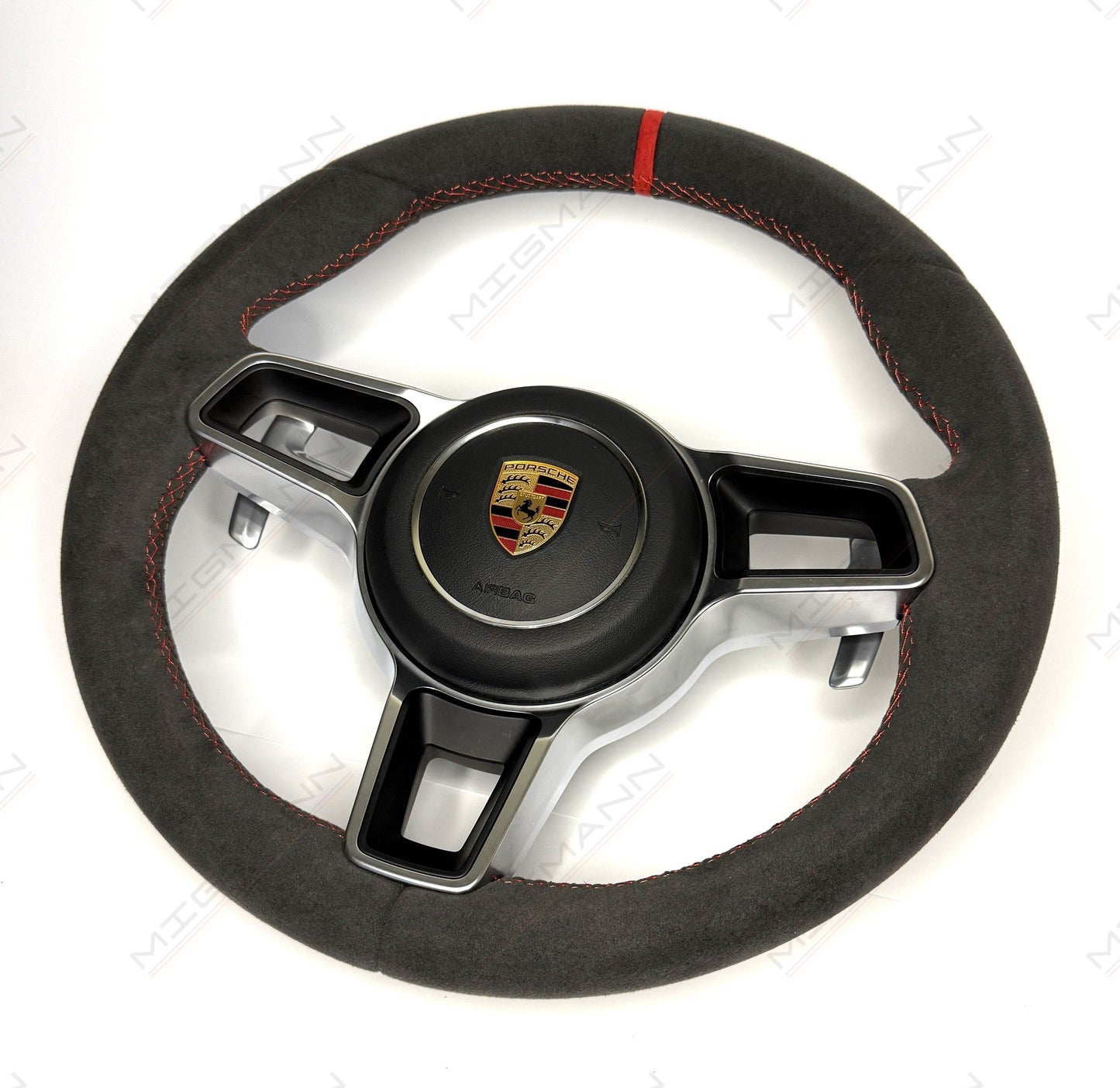 Porsche 9P1419091 Alcantara steering wheel PDK paddles