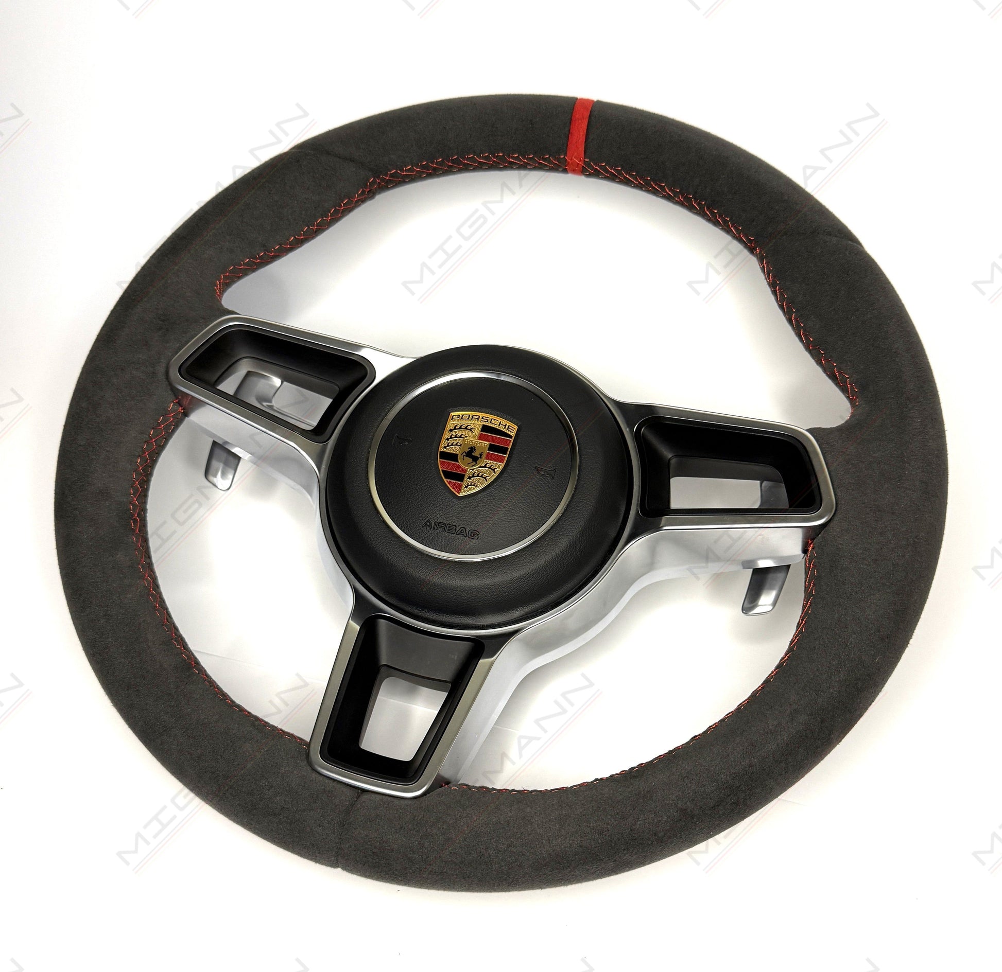 Porsche 9P1419091 Alcantara steering wheel PDK paddles