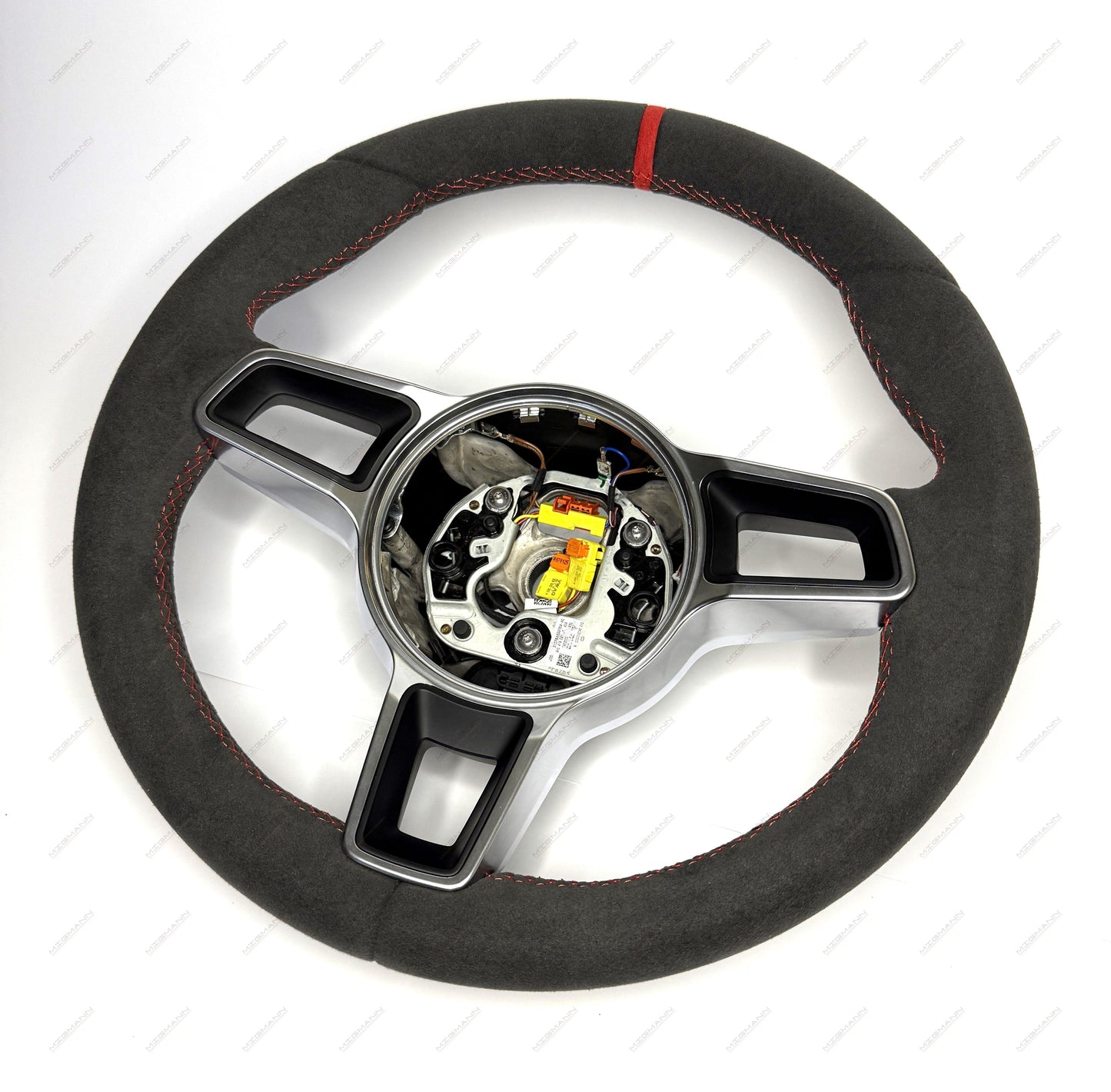 Porsche 9P1419091 Alcantara steering wheel manual no airbag