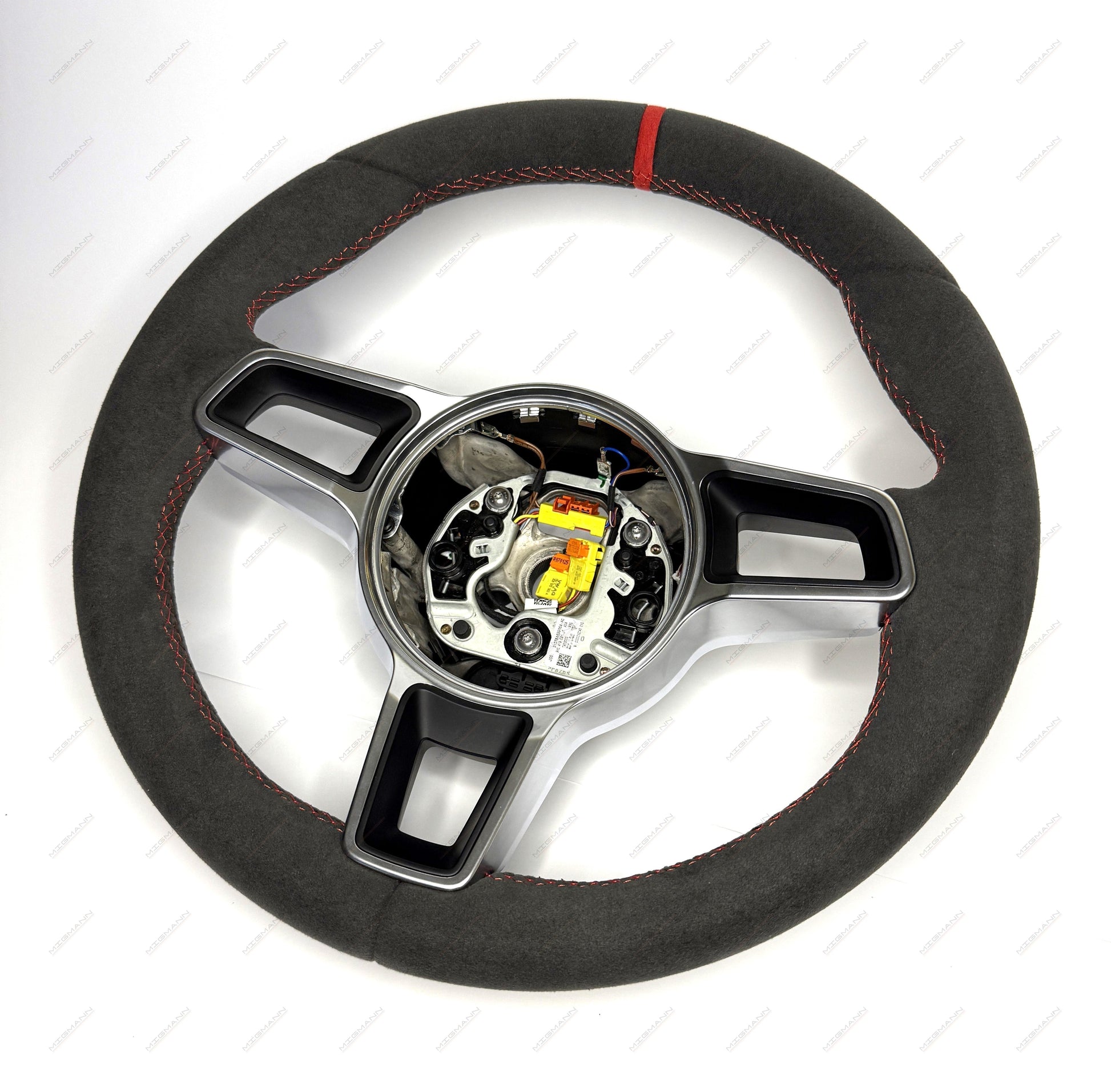 Porsche 9P1419091 Alcantara steering wheel manual no airbag