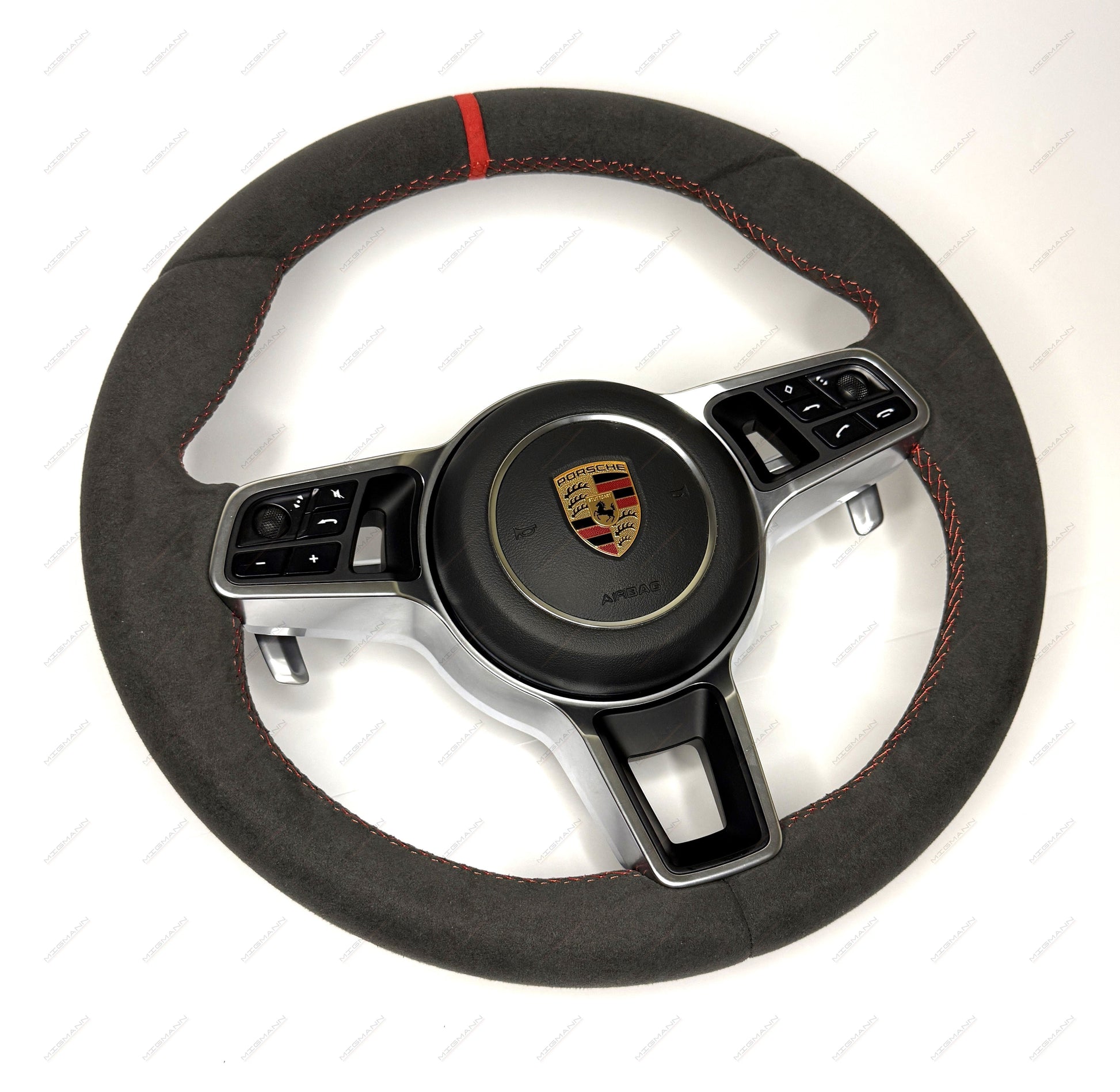 OEM Porsche multifunction Alcantara steering wheel 9Y0419091