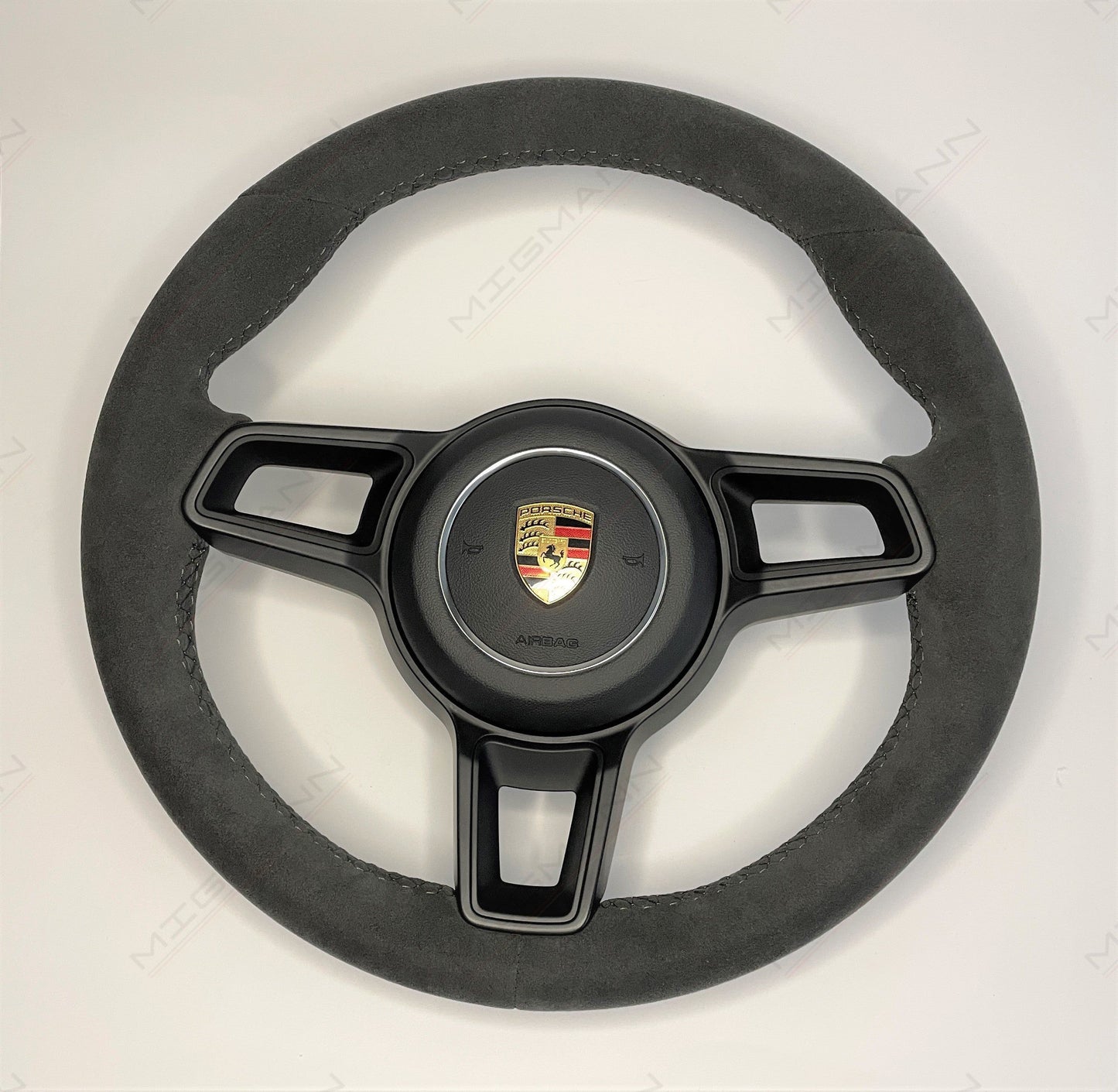 Porsche Alcantara Steering Wheel All Black (Manual)