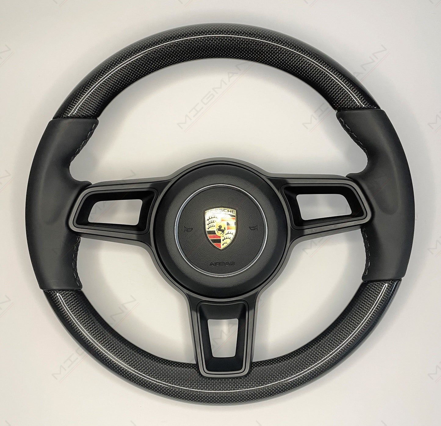 Porsche Carbon Fiber Steering Wheel All Black