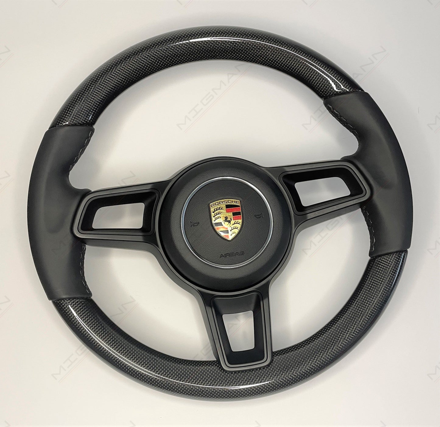 Porsche Carbon Fiber Steering Wheel All Black