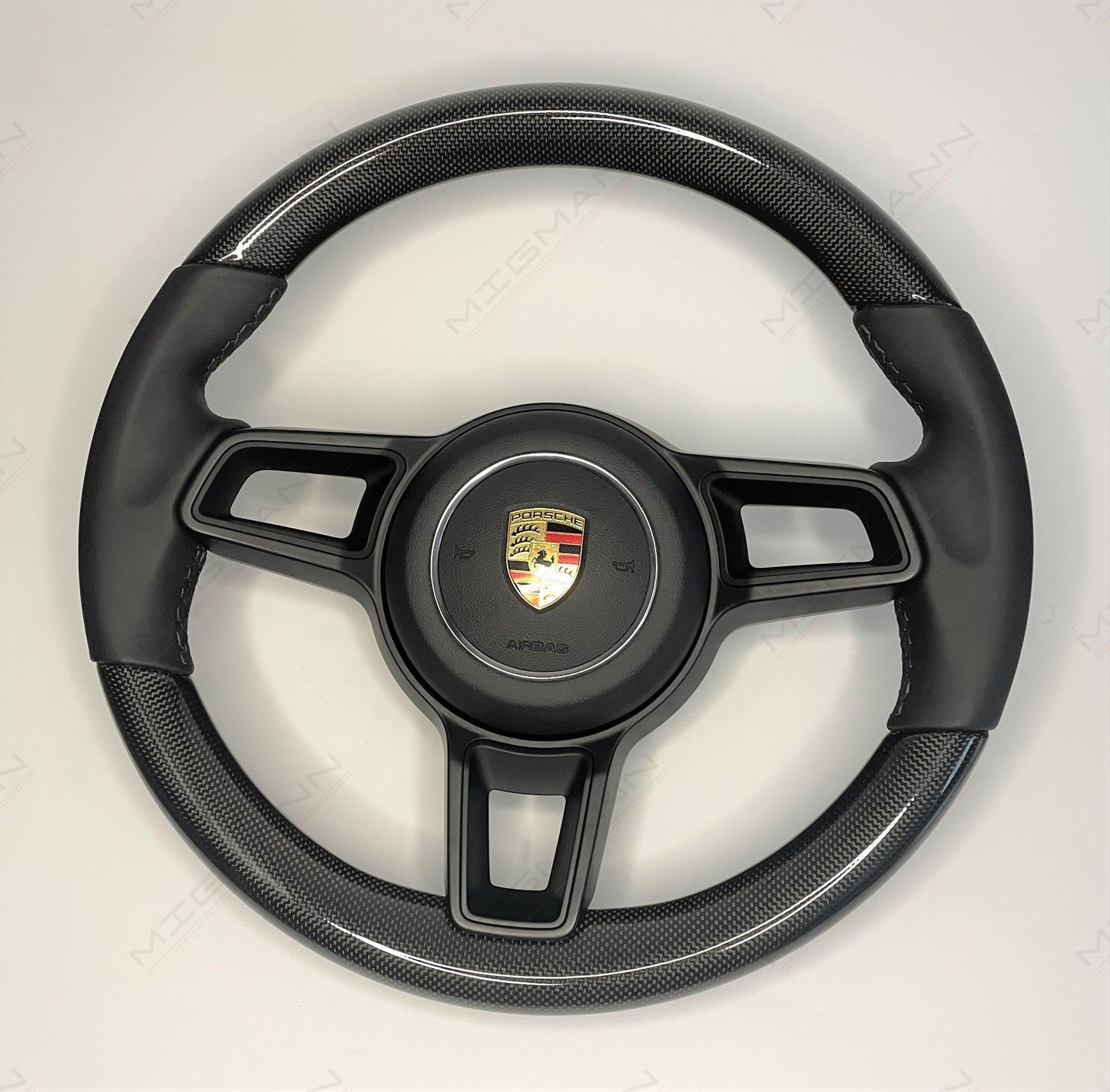 Porsche Carbon Fiber Steering Wheel All Black