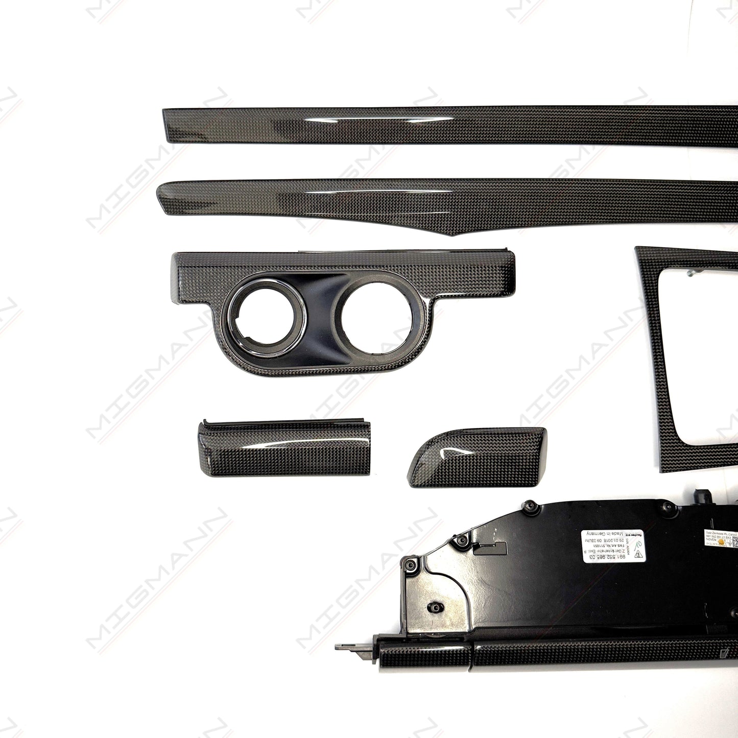 Porsche 991 / Cayman 981 Carbon Fiber Interior Trim Set (RHD)