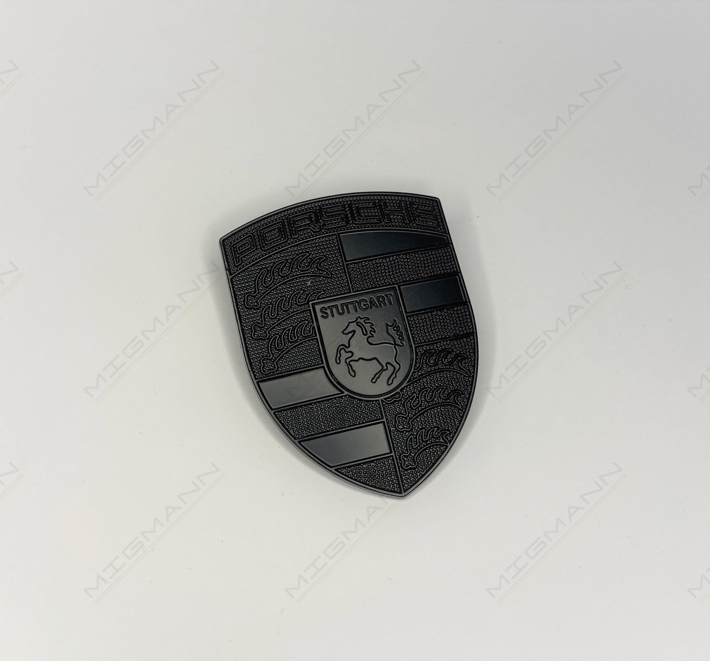 Porsche Black Hood Emblem