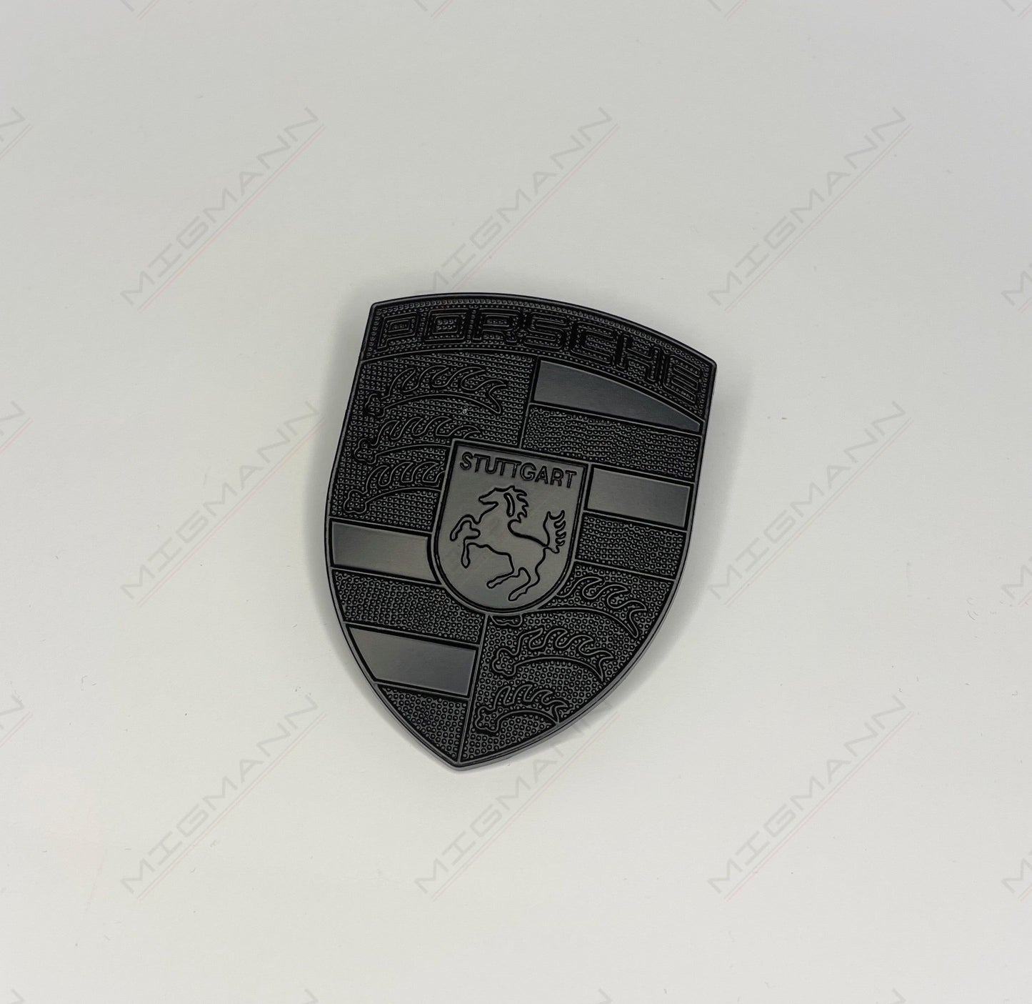 Porsche Black Hood Emblem