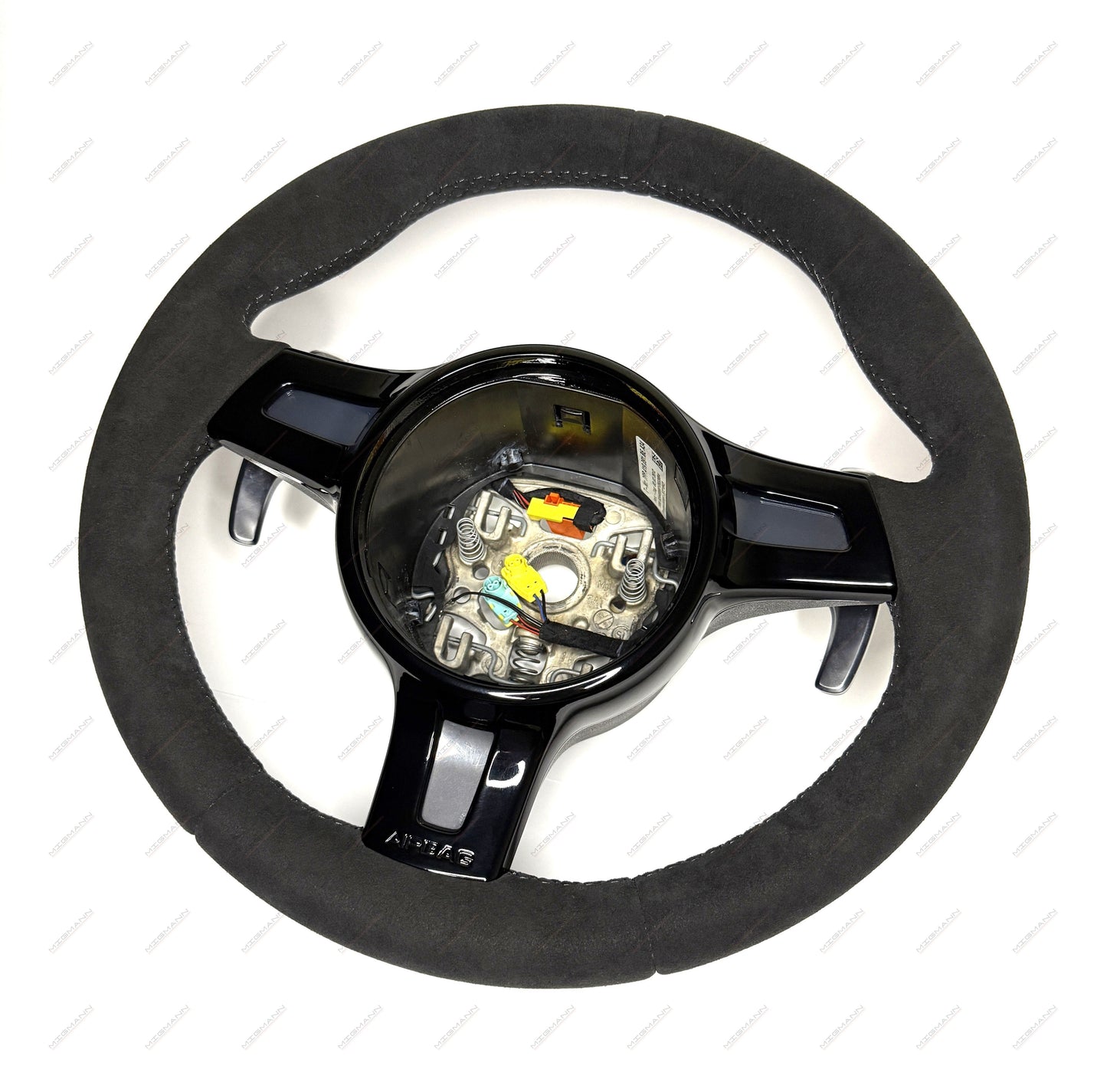 Porsche Sport Design Steering Wheel Piano Black Detail