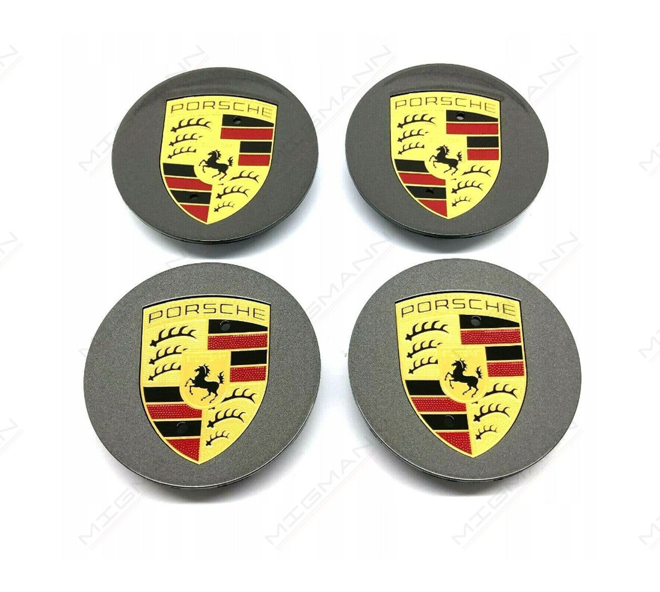 Porsche Wheel Center Caps (Gray) | MIGMANN