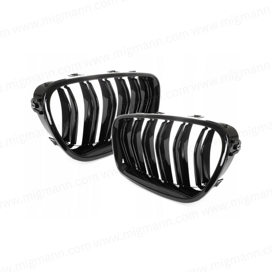 BMW 5-Series Black Gloss Double Grill