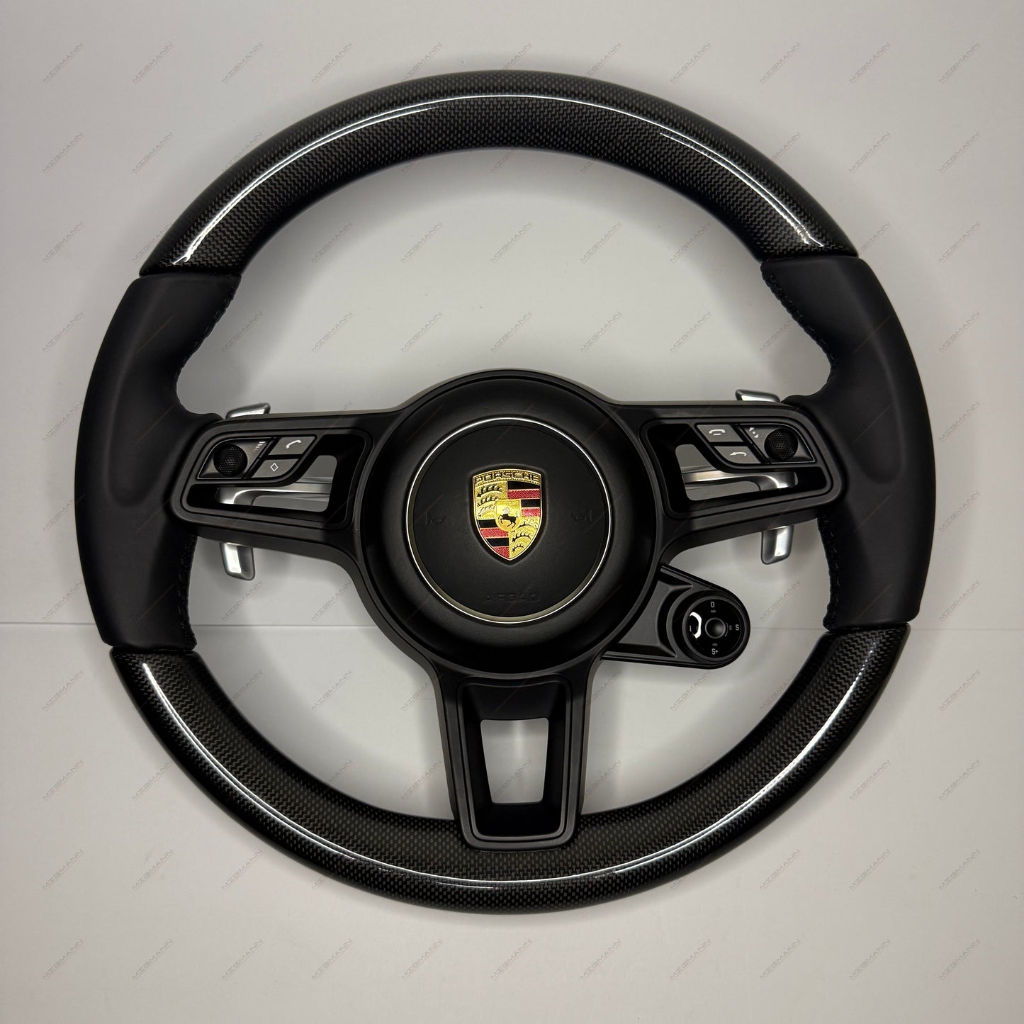 Porsche GT-Style Carbon Fiber steering wheel with standard buttons (CUSTOM ORDER)