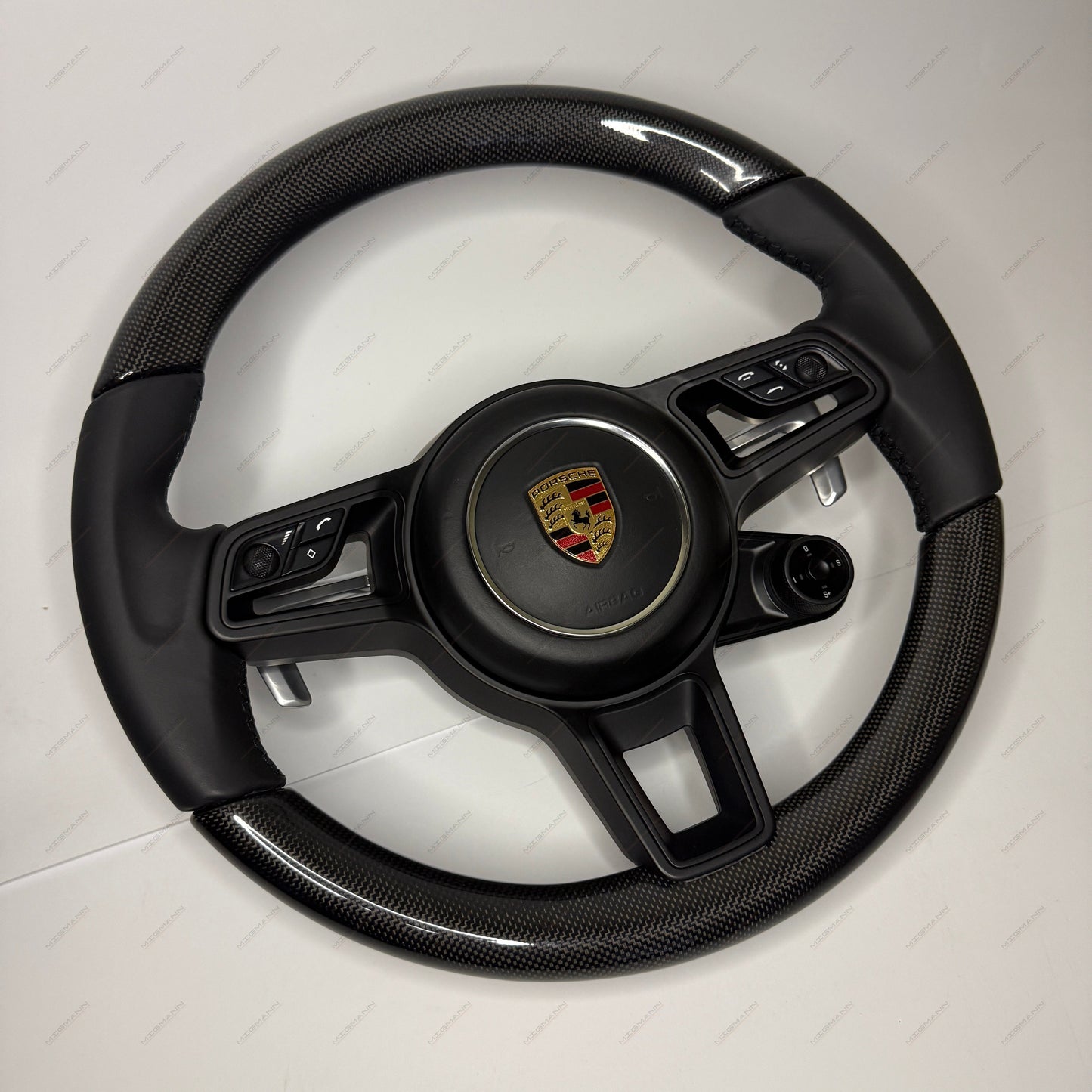 Porsche GT-Style Carbon Fiber steering wheel with standard buttons (CUSTOM ORDER)