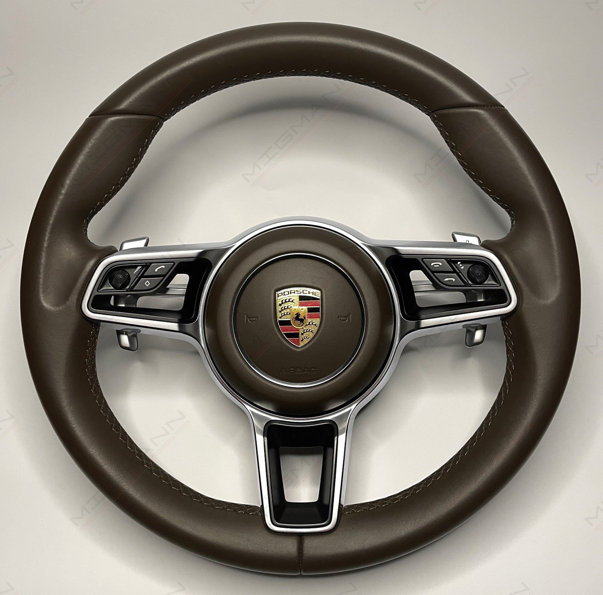 Porsche Steering Wheel Saddle Brown Main Photo